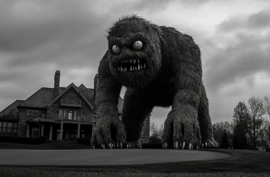 Das Monster im Golf Clubhaus