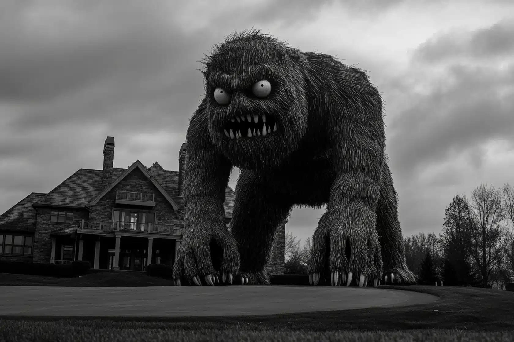 Das Monster im Golf Clubhaus