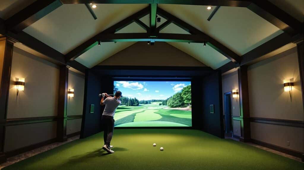 Golfsimulatior-Installationsüberlegung