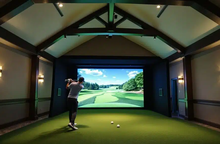 Golfsimulatior-Installationsüberlegung