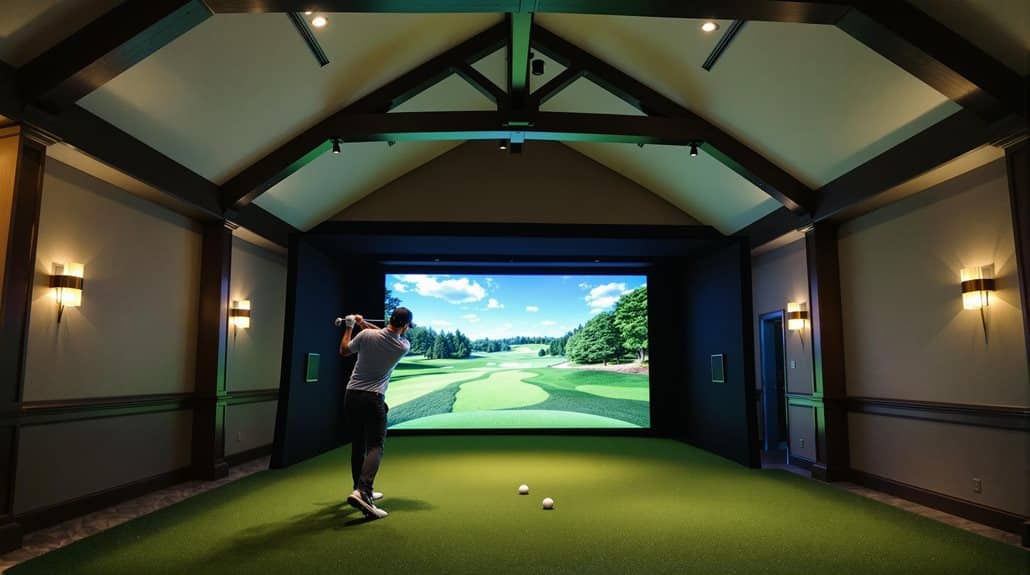 Golfsimulatior-Installationsüberlegung