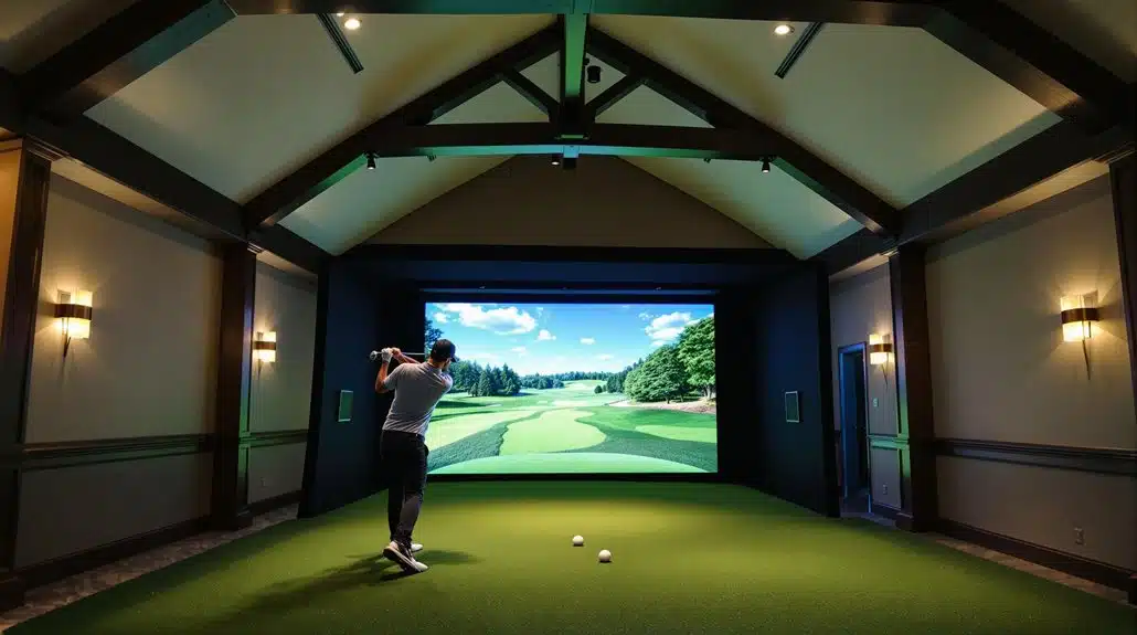 Golfsimulatior-Installationsüberlegung