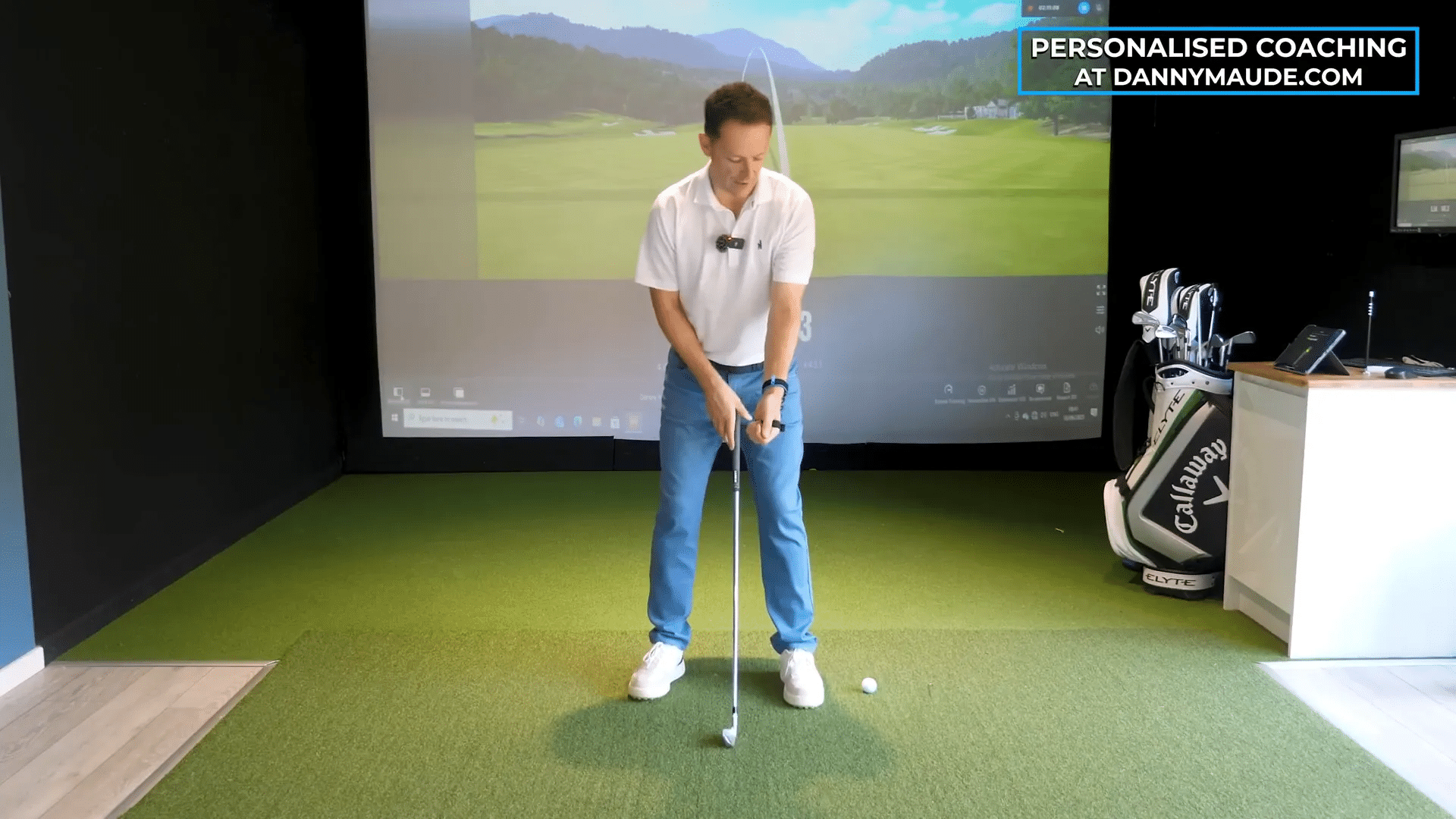 Richtige Setup-Position des linken Arms für bessere Kontrolle