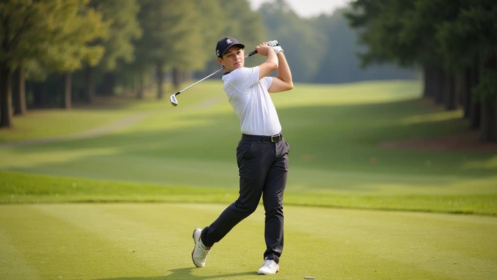aufkommendes deutsches Golftalent