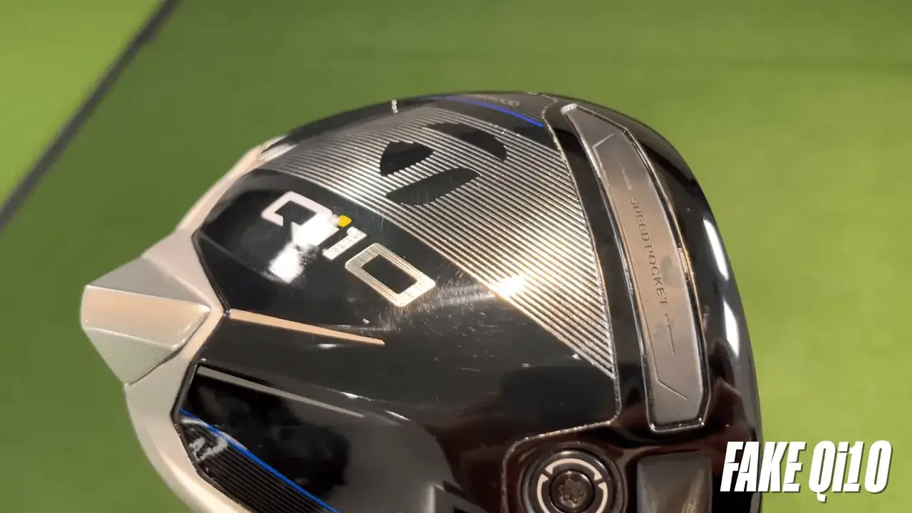 Der gefälschte TaylorMade Qi10 Driver direkt nach dem Auspacken