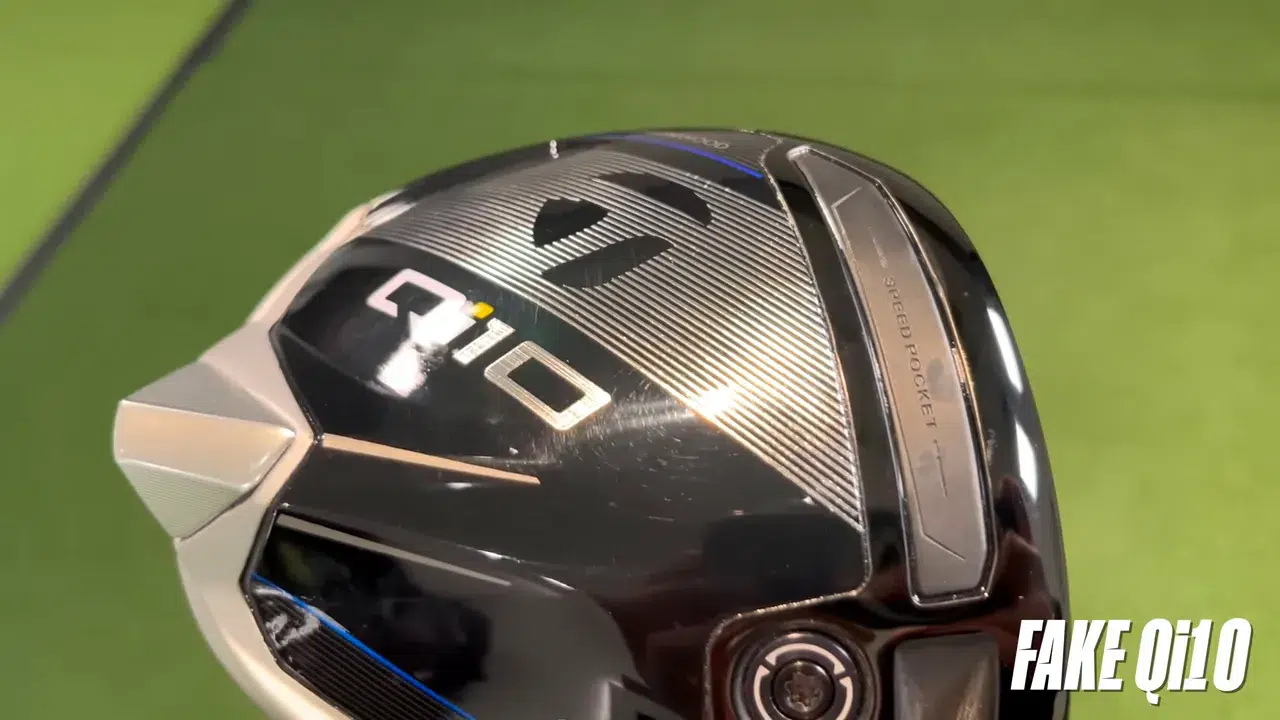 Der gefälschte TaylorMade Qi10 Driver direkt nach dem Auspacken