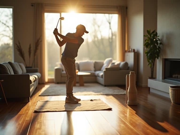 indoor Golfschwung üben