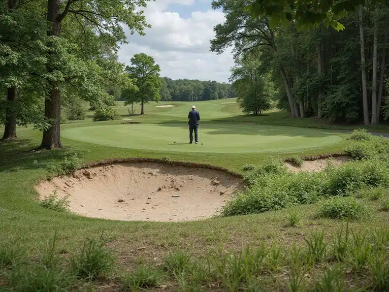 vernachlässigte Platzbedingungen frustrieren Golfer