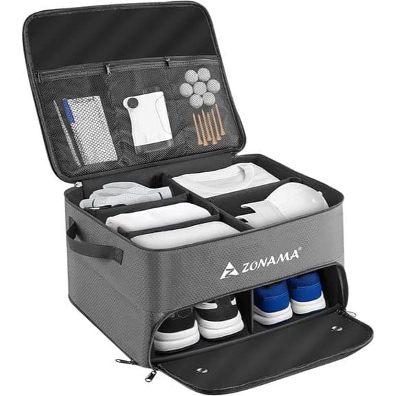 Golf-Kofferraum-Organizer mit 3 Ablageebenen