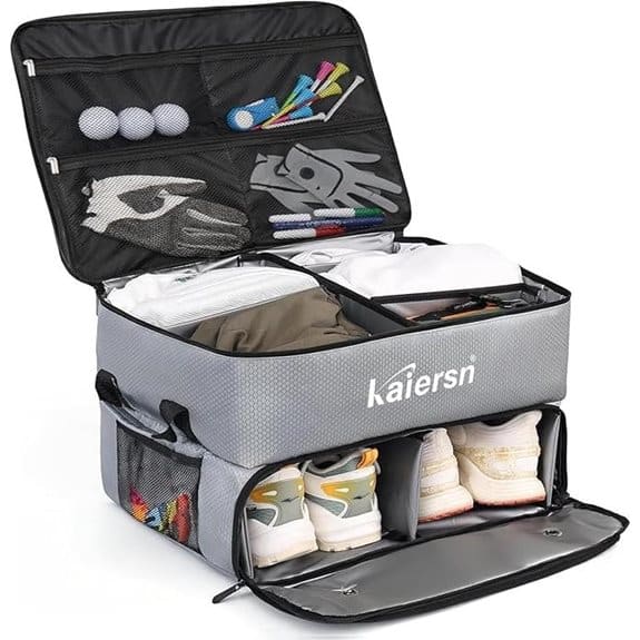 2-lagiger wasserdichter Golfkoffer-Organizer
