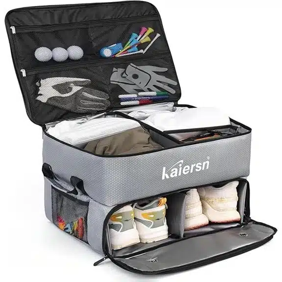 Die 6 besten Kofferraum-Organizer für Golfer – endlich Ordnung im Auto 6 2-lagiger wasserdichter Golfkoffer-Organizer
