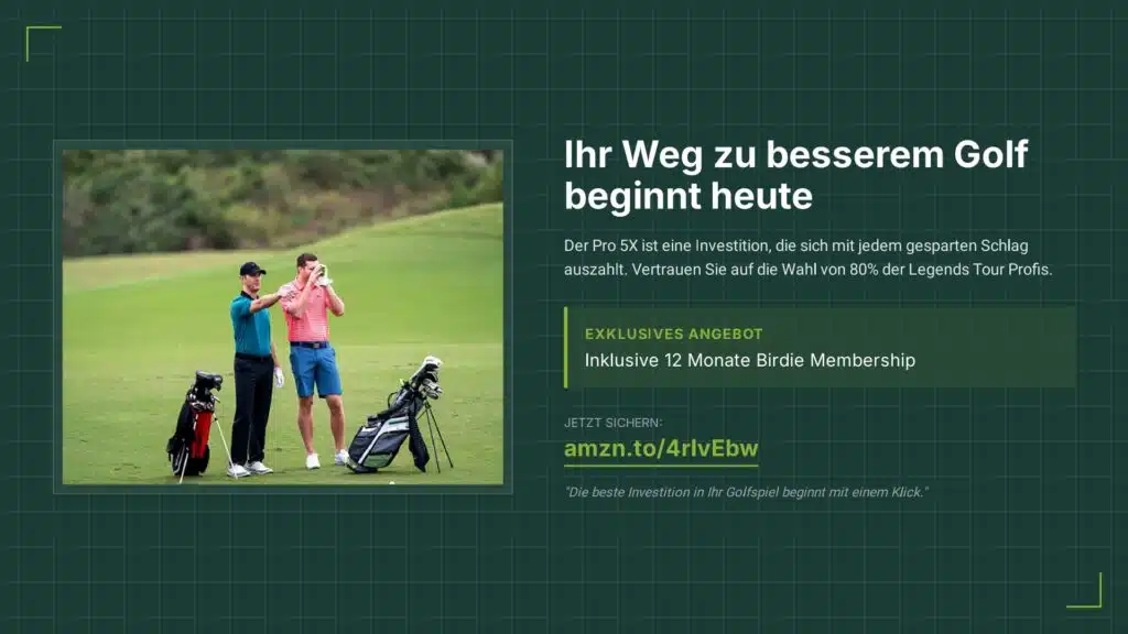 Der Golfer, der seinen Augen nicht mehr traute 9 SkyCaddie Pro 5X