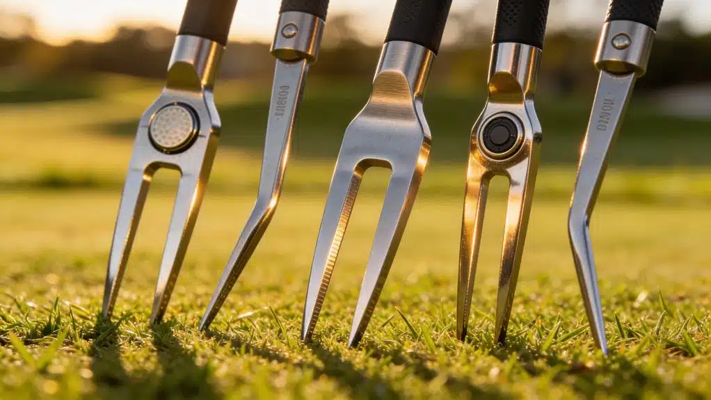 5 beste Golf-Pitchgabeln, die ernsthafte Golfer griffbereit haben 11 Auswahlkriterien für Golf-Pitchgabeln