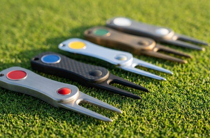 Top-Golf-Mistgabeln markiert