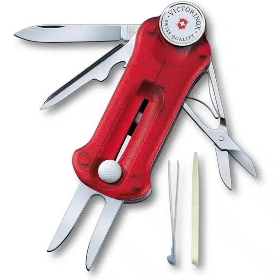 5 beste Golf-Pitchgabeln, die ernsthafte Golfer griffbereit haben 3 Victorinox Golf-Werkzeug - Rot