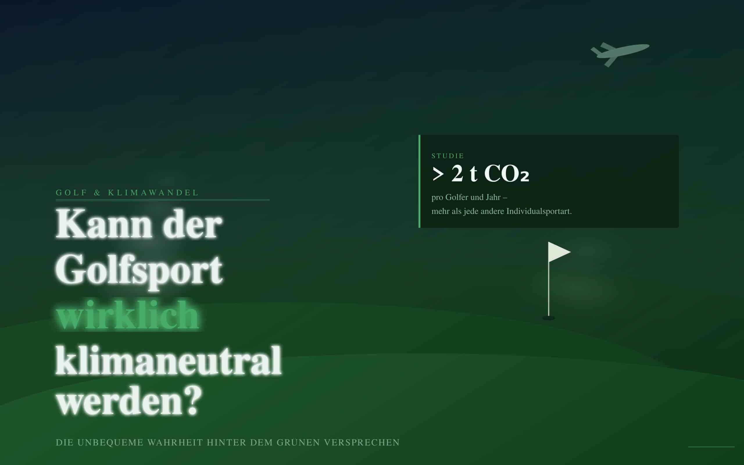 DIE UNBEQUEME WAHRHEIT HINTER DEM GRÜNEN VERSPRECHEN