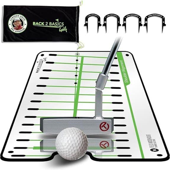 BACK 2 BASICS Golf Putting Spiegel Trainingshilfe