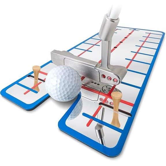 GoSports XL Putting Ausrichtungsspiegel für Golfer