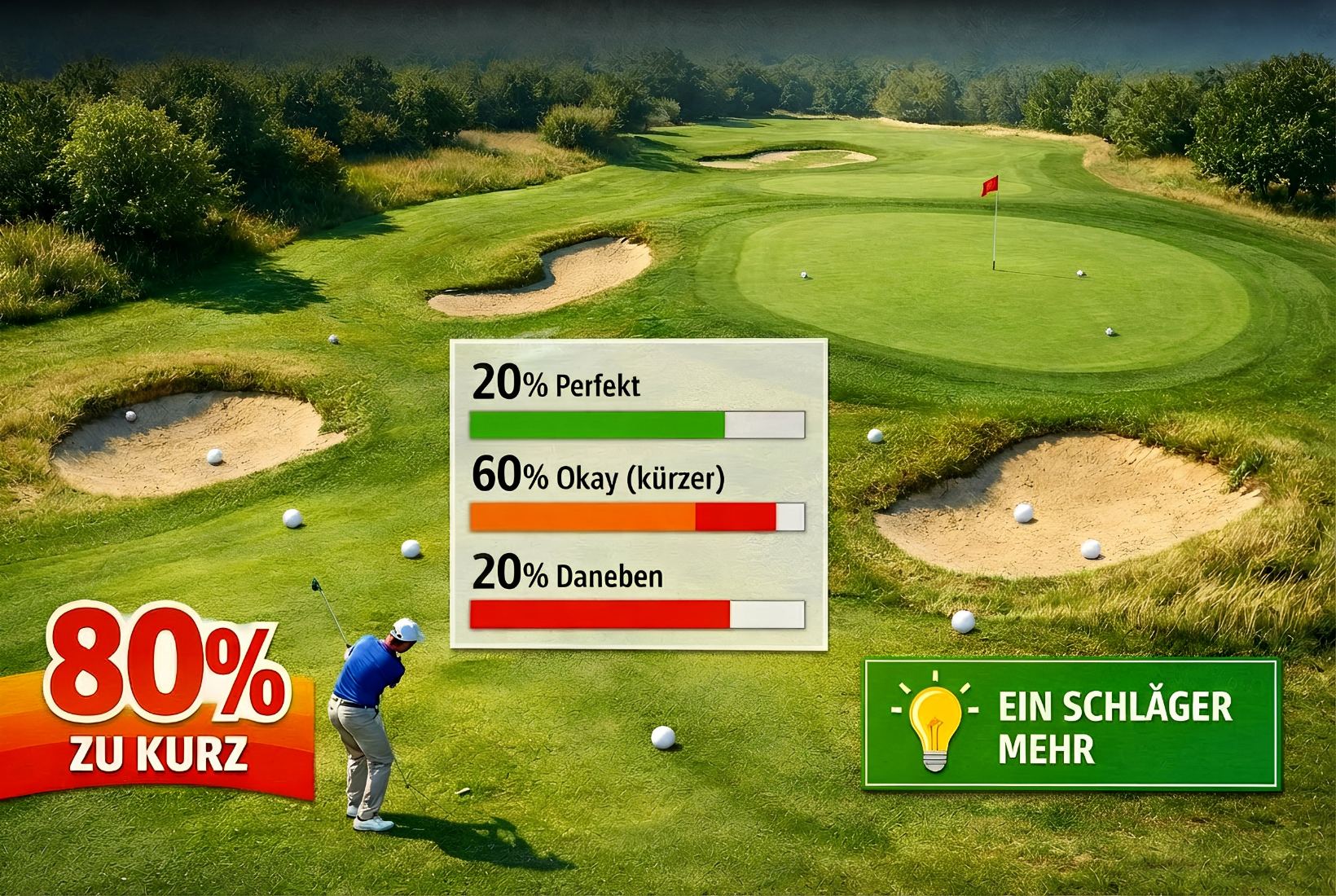 Warum 95% der Golfer zu kurz schlagen (und wie ihr das heute noch ändert)