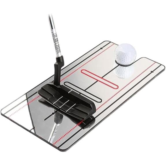 BTSEURY Putter Ausrichtungsspiegel Trainingshilfe