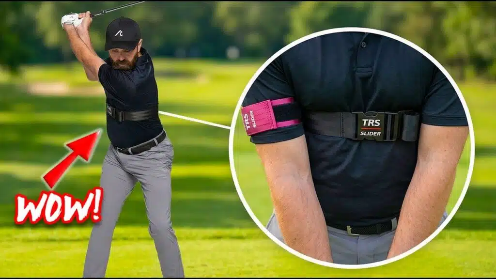 Golf-Trainingshilfe: TRS Slider im Test – verbindet Arm und Körper für mehr Konstanz 2 video thumbnail for 'THIS 'device' Fixes ALL Golf Swings!?'