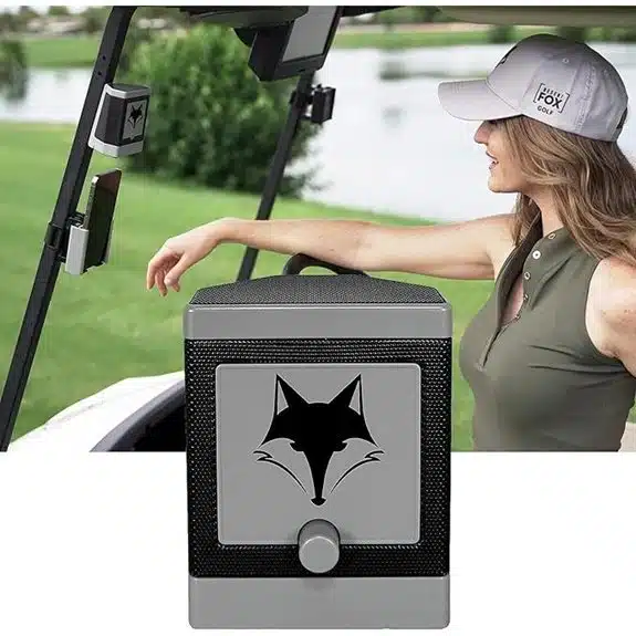 13 Beste Golf-GPS-Entfernungsmesser mit Sprachausgabe, die Sie führen 1 Desert Fox DJ-10 Kabelloser Bluetooth Golf Lautsprecher