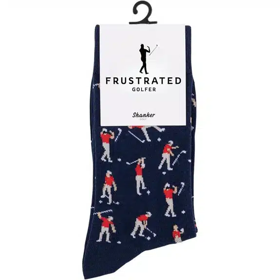 6 beste 7 tolle Geburtstagsgeschenke für Golfer 4 Shanker Golf Wütender Golfer Neuheit Socken (Blau)