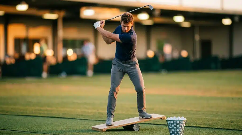 Golfbalanceboards 1 Balance-Board trainiert Golf-Stabilität