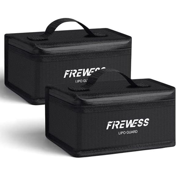 Feuerfeste Lipo-Sicherheitstasche für Akkus (2er-Pack)