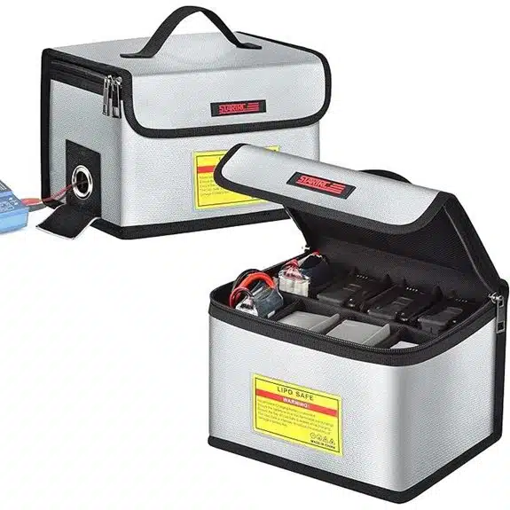 9 Golf E-Trolley Akku-Sicherheitsboxen im Vergleich 7 STARTRC Feuerfeste Lipo-Sicherheits-Akkuaufbewahrungstasche