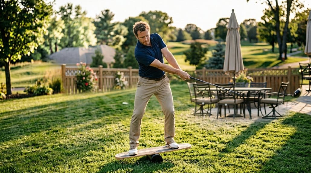 Golf-Balance-Board-Übungen