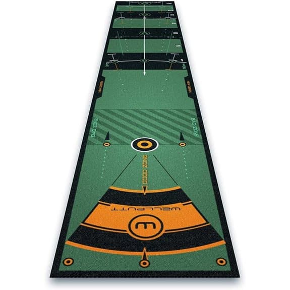 WELLPUTT , Golf-Training-Putting-Matte 3 m Grün
