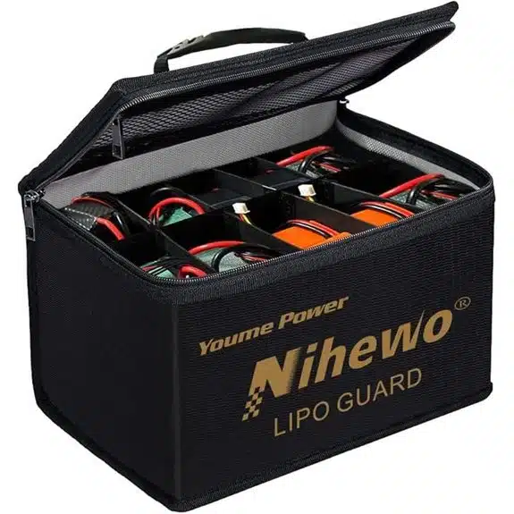 9 Golf E-Trolley Akku-Sicherheitsboxen im Vergleich 4 Lipo Sicherer Feuerfester Batterie-Aufbewahrungs- und Ladebeutel