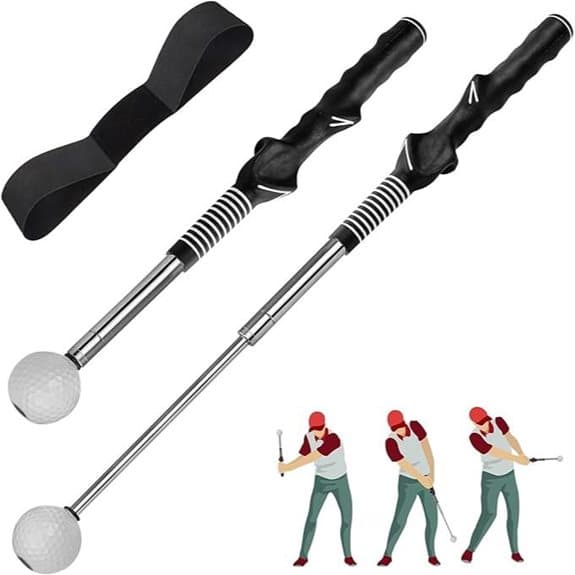 Golfschwung-Trainer-Set mit Klick-Feedback