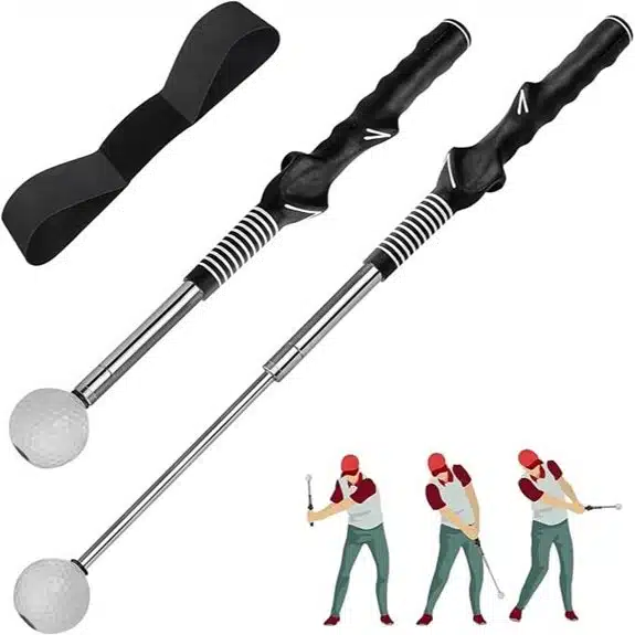 10 Golf-Schwung-Trainer, die Ihre Form wirklich schnell verbessern 9 Golfschwung-Trainer-Set mit Klick-Feedback