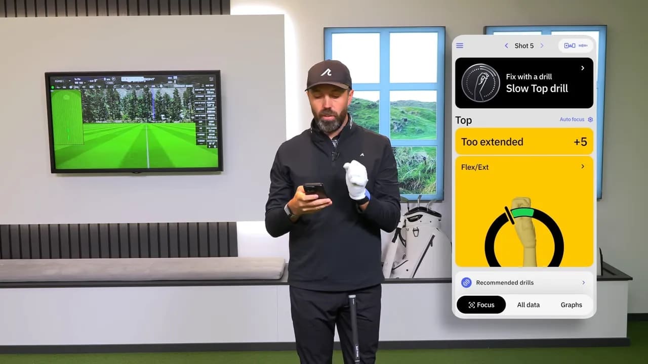 HackMotion Drill-Modus „Slow Top drill