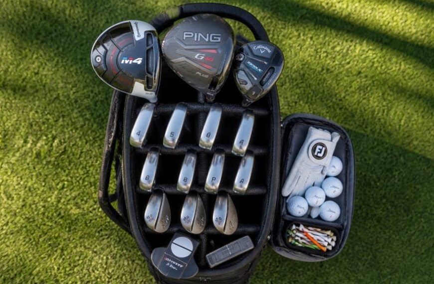 Wie man eine Golftasche packt