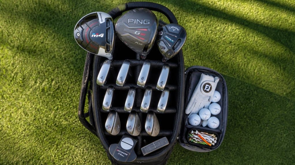 Wie man eine Golftasche packt