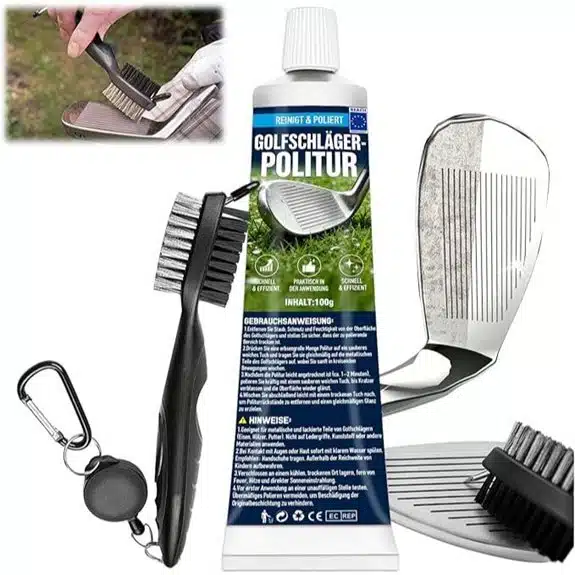 Golfschläger-Reinigungssets für mehr Grip 5 Pro Golfschläger-Reinigungsset mit Politur (3-in-1)